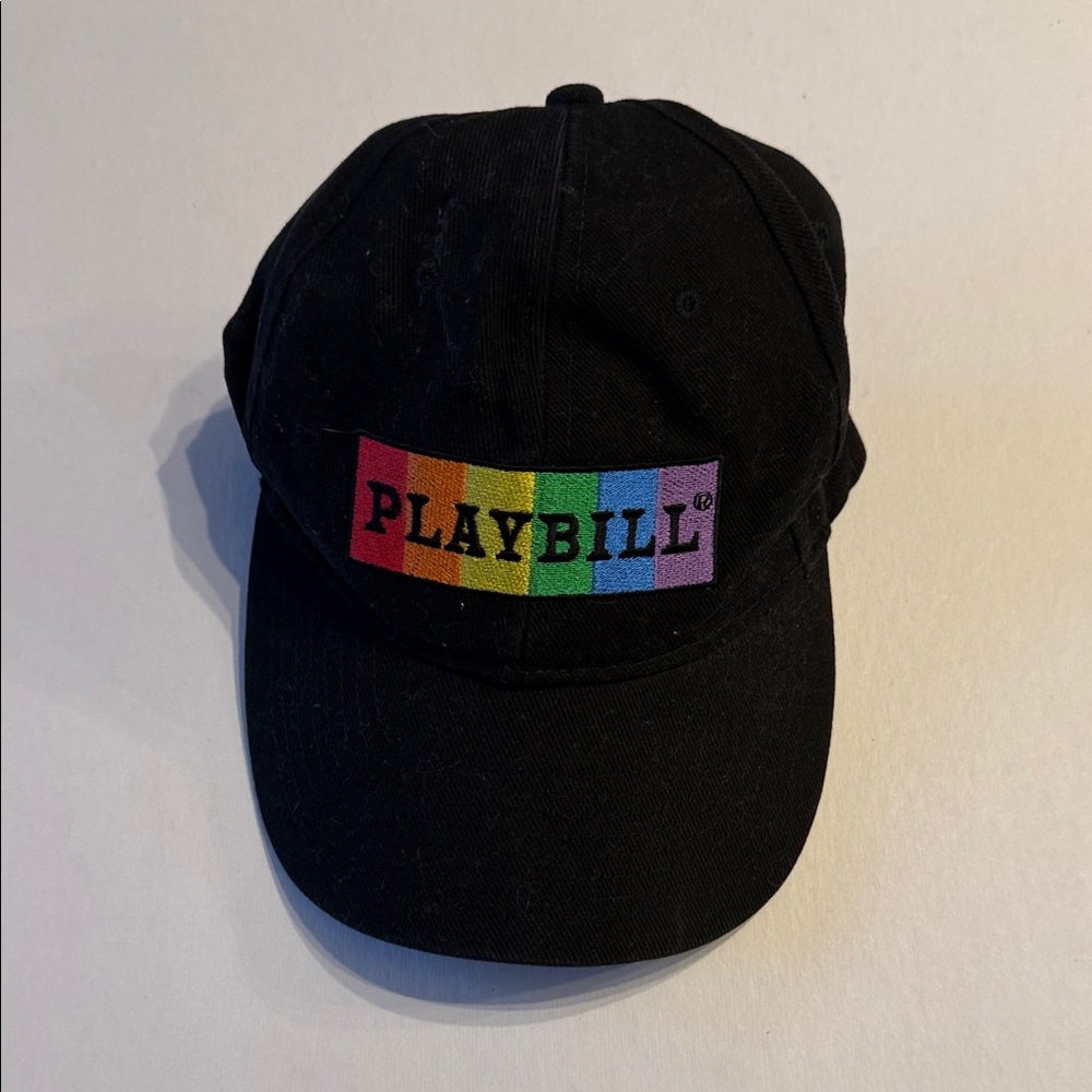 Playbill Black Cap with Rainbow Logo